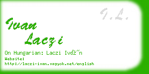 ivan laczi business card